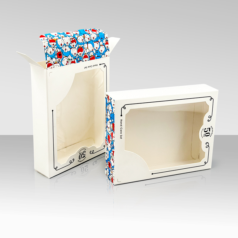 Factory Price Custom Foldable Doll Children Kids Toy Packaging Paper Box with PVC Window (2)